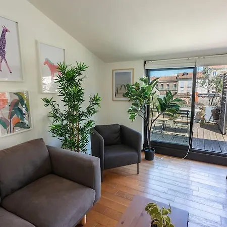 Apartamento Roof In Center Of Toulouse-free Parking- *