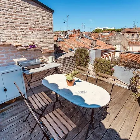 Roof In Center Of Toulouse-free Parking- 圖盧茲