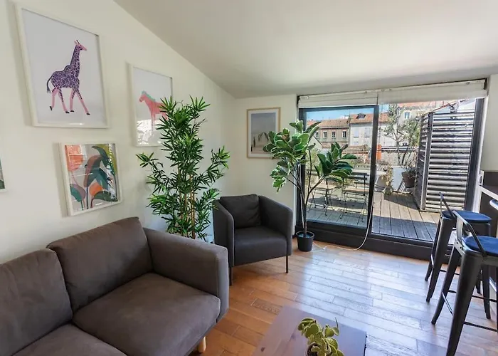 Apartamento Roof In Center Of Toulouse-free Parking- *